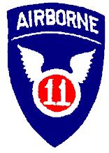 11th Airborne
Division shoulder sleeve insignia